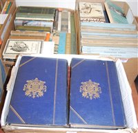 Lot 581 - Three boxes of travel related hardback volumes...