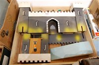 Lot 592 - A wooden model fort together with further...