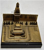 Lot 530 - A gilt bronze scale model of Lenin's mausoleum,...