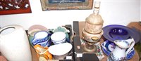 Lot 623 - Two boxes of various china wares to include...