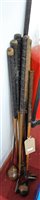 Lot 629 - A collection of early 20th century golf clubs...