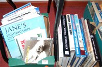 Lot 634 - Two boxes of hardback naval related books
