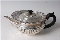 Lot 1141 - A well-matched Victorian silver three-piece...