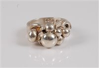 Lot 162 - *A mid 20th century silver Georg Jensen style...