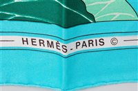 Lot 170 - A Hermès of Paris silk scarf in the Fleurs de...