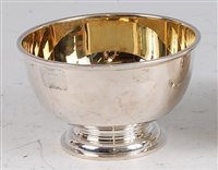 Lot 146 - A 1970s silver circular pedestal sugar bowl by...