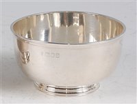 Lot 147 - An early Art Deco silver circular sugar bowl,...