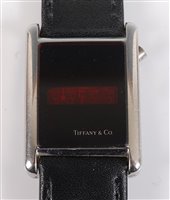 Lot 155 - A Tiffany & Co 1973 Fairchild LED digital...