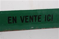 Lot 197 - A 1930s French enamel double-sided ship sign,...