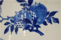 Lot 1307 - A pair of Chinese export blue and white vases,...