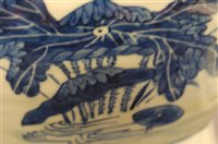 Lot 1307 - A pair of Chinese export blue and white vases,...