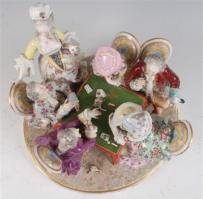 Lot 1055 - A late 19th century continental porcelain...