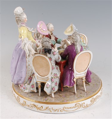 Lot 1076 - A late 19th century continental porcelain...