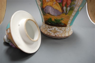 Lot 157 - A pair of late 19th century Dresden porcelain...