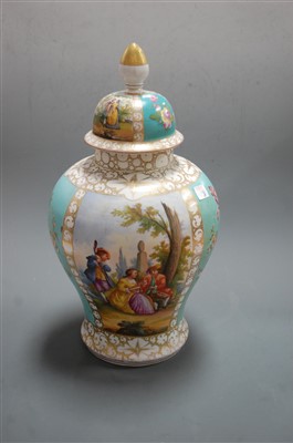 Lot 118 - A pair of late 19th century Dresden porcelain...