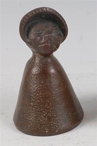 Lot 1263 - A Votes for Women Suffragette bronze bell,...