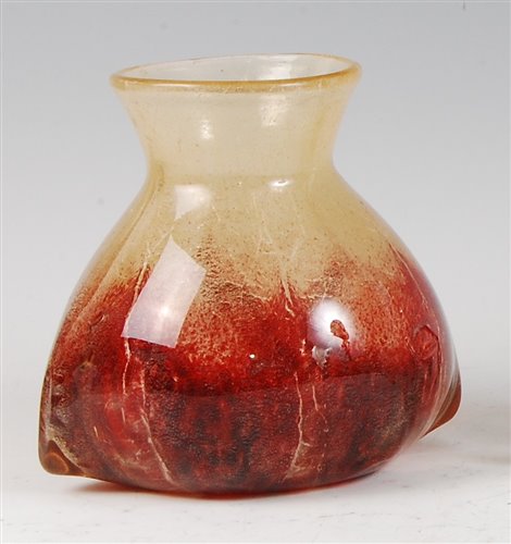 Lot 99 - A WMF Ikora art glass vase, circa 1930, of...