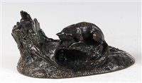 Lot 1283 - Louis Albert-Lefeuvre (1845-1924) - a bronze...