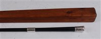 Lot 521 - An ebony and silver mounted conductor's baton,...
