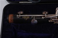 Lot 506 - A cased Dynamic H clarinet, stamped LEBLANC PARIS