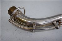 Lot 509 - A cased silver plated alto saxophone, Martin...