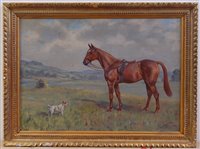 Lot 1483 - Major A Cattley (1896-1978) - A Bay hunter...