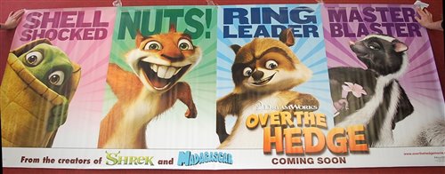 Lot 535 - A large vinyl film banner for Over The Hedge,...