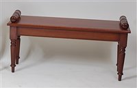 Lot 1618 - A Victorian style mahogany window seat, having...