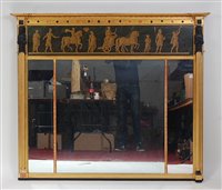 Lot 1632 - A mid-19th century Egyptian Revival overmantel...