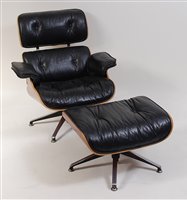 Lot 461 - After Charles & Ray Eames - Lounge chair (670)...