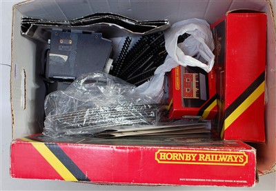 Lot 755 - A Hornby R410 operating turntable with motor...