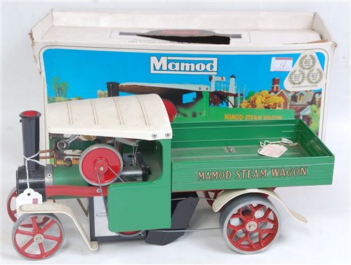 Lot 12 - Mamod steam wagon appears unused but will...