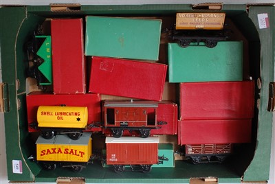 Lot 549 - Large tray Marx assorted lineside accessories...