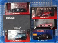 Lot 2590 - Six various boxed Auto Art 1:43 scale classic...