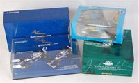 Lot 2601 - Three various boxed F1 and classic car racing...