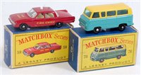 Lot 2339 - A Matchbox 1:75 series boxed diecast group to...
