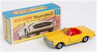 Lot 2345 - A Matchbox Superfast No. 27 Mercedes 230SL...