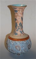Lot 10 - A Doulton Burslem stoneware vase, having...