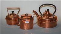 Lot 17 - An early 20th century copper quick-boiling...