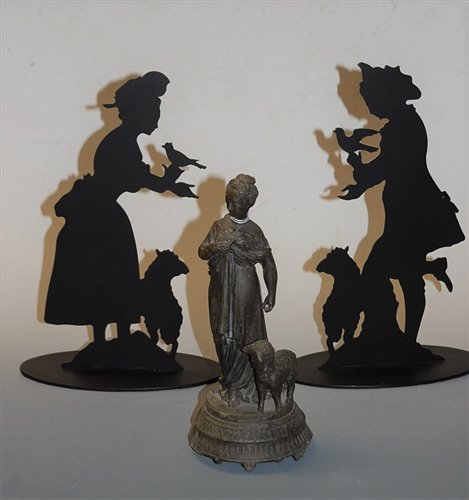 Lot 38 - An early 20th century Spelter model of a...