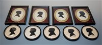 Lot 39 - A collection of assorted portrait silhouettes,...