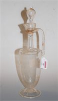 Lot 50 - A 19th century etched glass ewer and stopper...