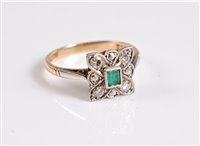 Lot 308 - An early 20th century 18ct and platinum...