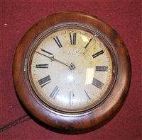 Lot 86 - A Victorian postman's alarm clock, having a...