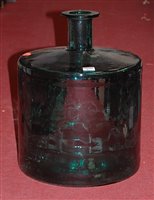 Lot 87 - A large green glass carboy