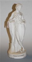 Lot 134 - A parian figure of a semi nude maiden in...