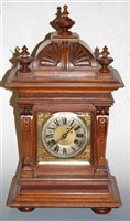 Lot 148 - A late 19th century continental walnut cased...