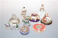 Lot 253 - Mixed lot to include glass paperweights, Royal...