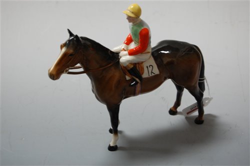 Lot 260 - A Beswick model of a bay thoroughbred with...