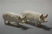 Lot 261 - A Beswick sow CH. Wall Queen 40; and a Beswick...